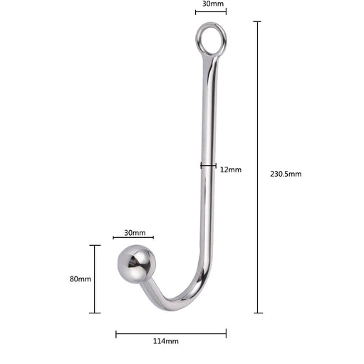 Anal Cuffs 5334 and Beaded Elegant Collar with Hook 0818